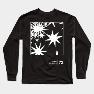 Cluster ii - Original Minimal Style Graphic Artwork Design Long Sleeve T-Shirt